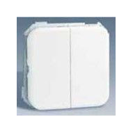 Conmutador Doble Blanco Nieve 31397-30
