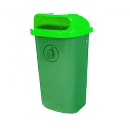 Papelera Plastico Verde 50 L