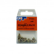 Tirafondo C/plan Pozi Bic C/8 4x45 Mm