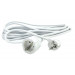 Silver Electronics 9213 Alargador, Blanco, 3 metros