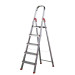 Escalera Aluminio Rolser Unica 5 Peldaños. Certificada según Norma Europea EN-131 para Uso doméstico y Profesional.