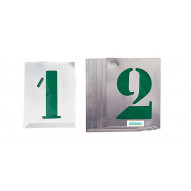 Numeros Rotular Aluminio Jgo 60 Mm