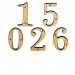 AMIG - Numero Laton Display N.2 Amig 10 Cm