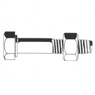 Tornillo C/hexag Din931 8.8 Zn M14x140
