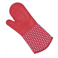 Manoplas Silicona Rojo/bco 18,5x37,5