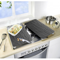 Tabla Vidrio Cocina 2u.pizarra 30x52 Cm