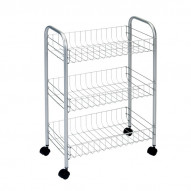 Carro Multiuso Inox Lugano 3 C 41x26x64cm