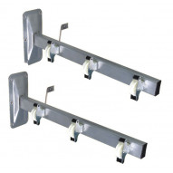 Tendedor Pared Inox. C/poleas 46 Cm