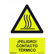 SeÑal 210x300mm Pvc Peligro, Contacto TÉrmico Rd30073