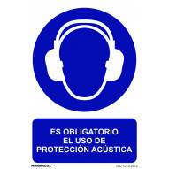 SeÑal 210x300mm Pvc Uso Obligatorio  ProtecciÓn AcÚs Rd20015