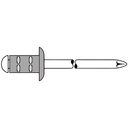 Remache Polygrip VÁstago De Mandril 4,8x17mm Alumin 50pz