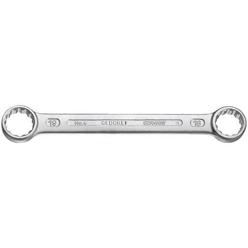 Llave De Estrella Doble 4 18 X 19 Mm 186 Mm Recta Gedore