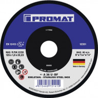 Disco De Corte D 125 X 1 Mm Recto Grano CerÁmico PerforaciÓn