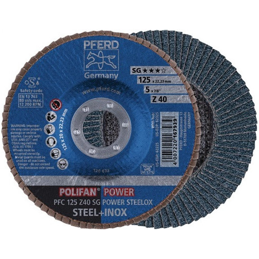 Disco Abrasivo De LÁminas Polifan Z Sg Power Steelox DiÁm. 1