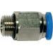 RIEGLER Racor rápido roscado recto"Serie azul", G 1/2 a, Ø 6