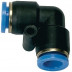 Conector Acodado Serie Azul 6 Mm L1 18,7 Mm Riegler