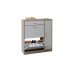 ZAPATERO ORDEN 3 PUERTAS 88,5X23X93CM 1 CAJON MAD BL/MAD VIV