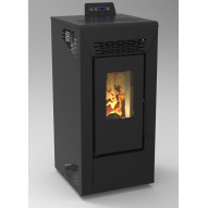 Estufa Pellet Keops 10 Negra 10 Kw