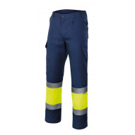 Pantalon Trabajo M Al.vis.  65% Poli 35% Alg Amarillo Fluor/