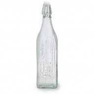 Botella Cuadrada Vidrio Transp Viba 1 L