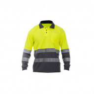 Polo Av M/larga Amarillo/azul M