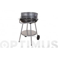 Barbacoa Carbon Redonda Con Ruedas Ø 51 X 81 Cm