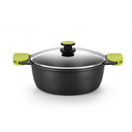 Cazuela Alta Aluminio Fundido Foodie Induccion 24 Cm