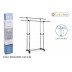 Perchero Extensible C/rueda 2barras 80x42x90cm
