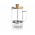Cafetera Embolo Cristal Madera 80 Cl