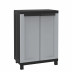 Armario Resina Medio 2 Puertas Negro Gris Twist Black 68 X 3