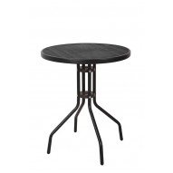 Mesa Acero Redonda Negr Zeus 60x70cm 60x70 Cm