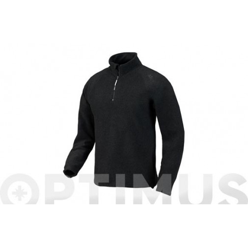 Polar Media Cremallera Monviso Negro Talla S Issaline