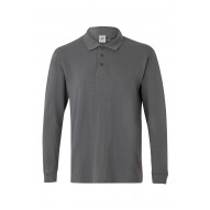 Polo M/larga Algodon Gris L
