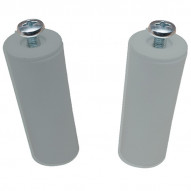 Tope Persiana 40mm 2u Gris 40mm
