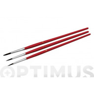 Pincel Para Acuarela Set 3 Uds Nº 4-6-8 Nespoli