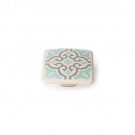 Pomo Azulejo Azul Zamak 37 Mm