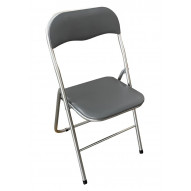 Silla Plegable Alumin Gris 44x47x81cm