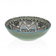 Ensaladera Porcelana Verde Set-6 22,5 Cm