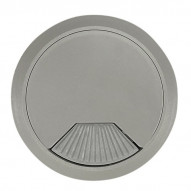 Tapon Pasacables Plata Bl 1pz 60x22 Mm