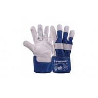 Guante Piel Vacuno Elbe Azul/gris T 10 Promat