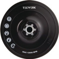 Plato Soporte Amoladora M14 Tipo Velcro 125 Mm Tecwerk