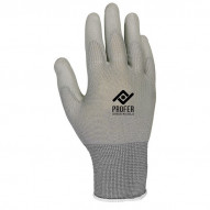 Guante Pu Gris B/6 T.8