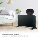 Convector Cristal Inteligente Negro 1500 W