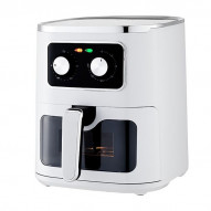 Freidora Aire Sin Aceite 5 Litros Con Ventana Blan 1500 W