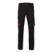 VELILLA 103024S  pantalón Stretch Bicolor Multibolsillos  Color Negro y Rojo  Talla 56