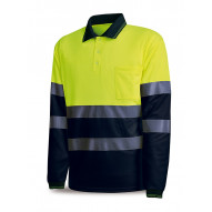 Polo Av M/larga Amarillo/azul L