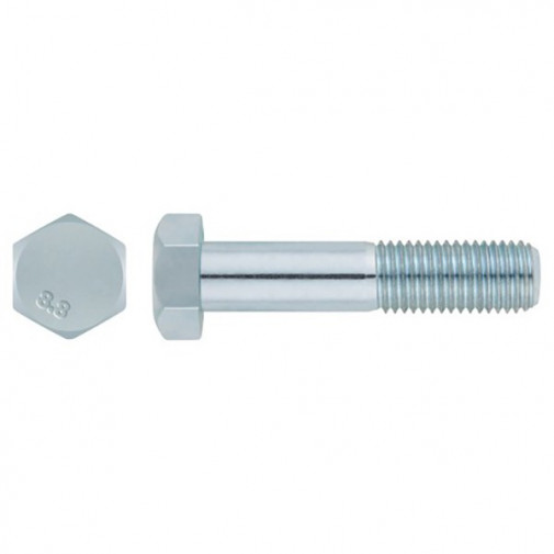 Tornillo C/hexag Din931 8.8 Zn M12x100