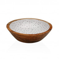 Ensaladera Madera Speckle 24x24x7 Cm