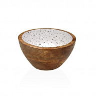 Bol Madera Esmalt Speckle 13x13x7 Cm