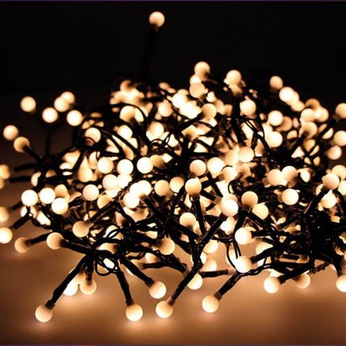 Guirnalda 500leds Ext Luz Blanca Calida 16 M